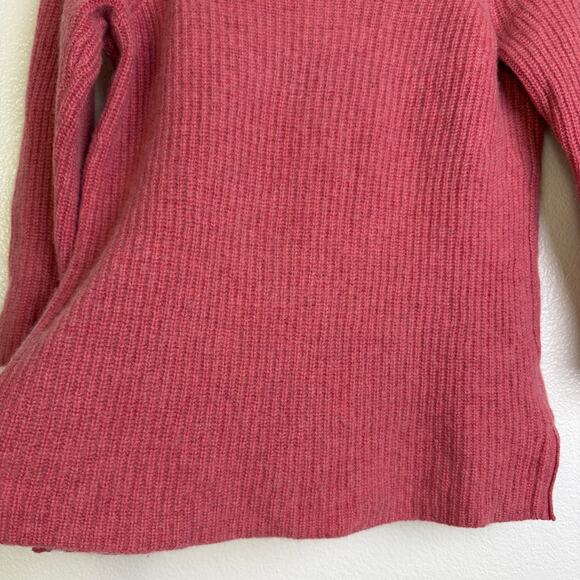 Calypso St Barth Cashmere Sweater Top Womens Small Pink Ribbed Knit 3/4 Sleeve - Picture 6 of 9